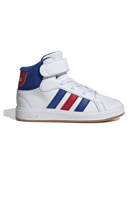 Scarpe Adidas Grand Court Mid Bianco Blu Rosso Bambini ADIDAS CORE | Sneakers | JP8876-